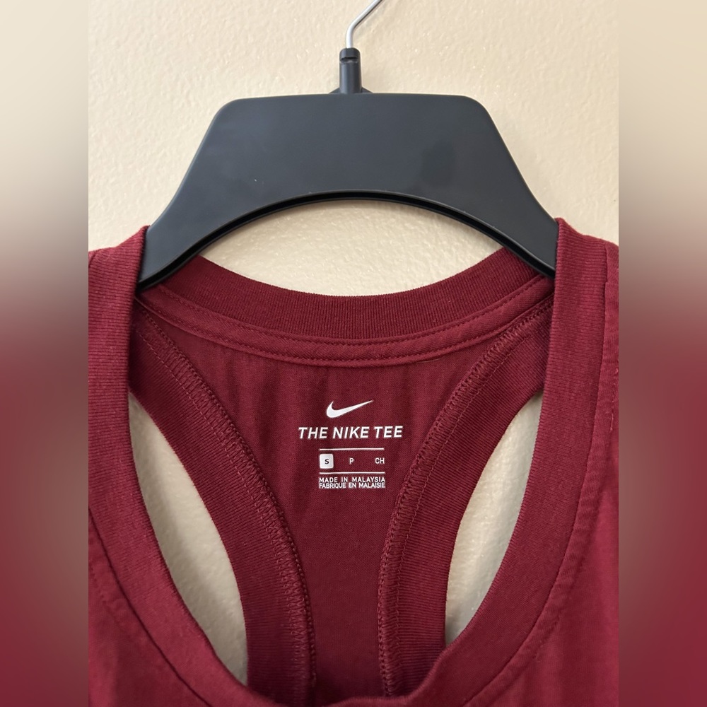 Nike Maroon Racerback Tank Top - Picture 2 of 5